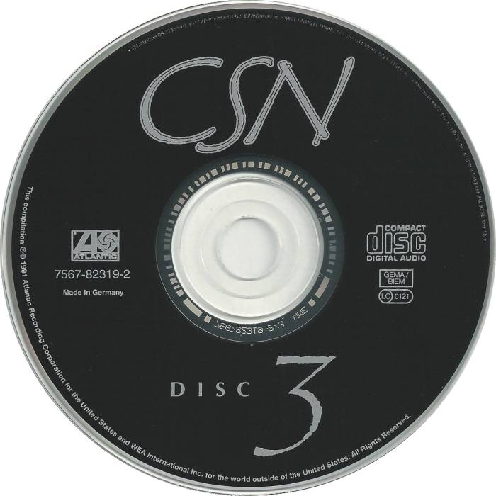 Crosby, Stills and Nash CSN : CD3